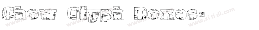 Show Glyph Boxes字体转换